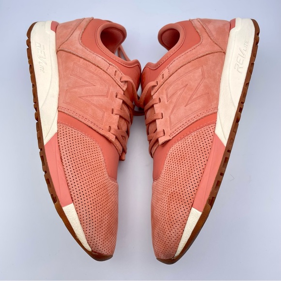 NEW BALANCE | Men’s Lux 247 ‘Dawn til Dusk’ Sneaker in Rose/Sea Salt | Size 9 - Picture 9 of 13